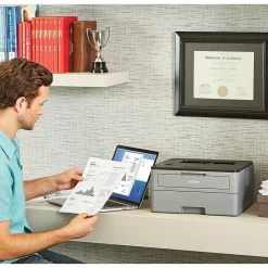 Brother HL-L2350DW Wireless Monochrome Laser Printer, Refurbished