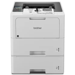 Brother HL‐L6210DWT Business Monochrome Laser Printer, Dual Paper Trays, Wireless Networking