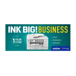 Brother INKvestment Tank MFC-J6955DW Wireless Color Inkjet Printer, All-In-One Supertank, Print, Scan, Copy, Fax