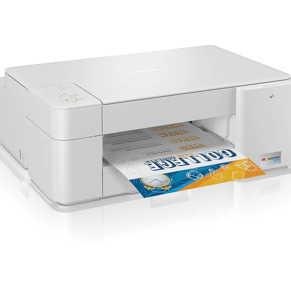 Brother INKvestment Tank MFC-J1205W Refurbished Inkjet Printer, All-In-One, Print, Scan, Copy (RMFCJ1205W)
