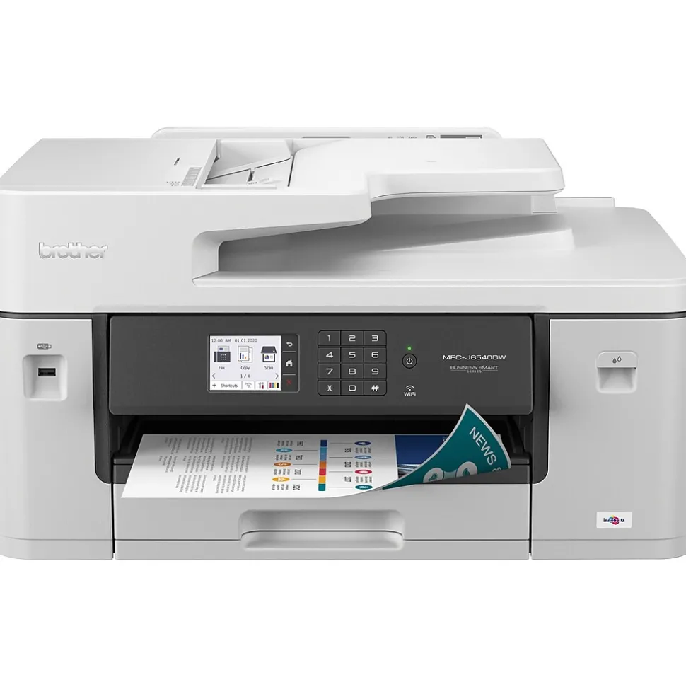 Brother MFC-J6540DW Color Inkjet All-in-One Print, Copy, Scan, Fax up to 11”x17” (Ledger) Size Paper