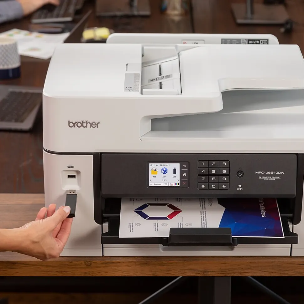 Brother MFC-J6540DW Color Inkjet All-in-One Print, Copy, Scan, Fax up to 11”x17” (Ledger) Size Paper