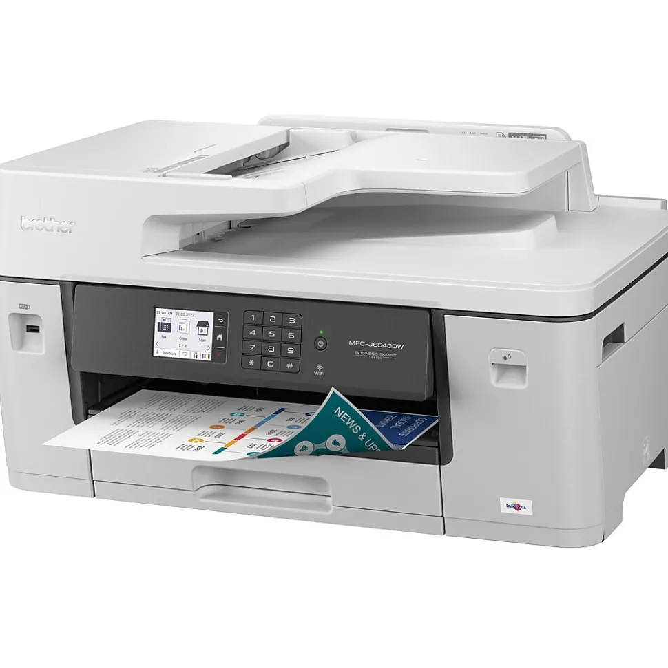 Brother MFC-J6540DW Color Inkjet All-in-One Print, Copy, Scan, Fax up to 11”x17” (Ledger) Size Paper