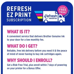 Brother MFC-J1010DW Wireless Color Inkjet Printer, All-In-One, Print, Scan, Copy, Fax (MFCJ1010DW)