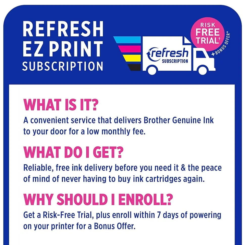 Brother MFC-J1170DW Wireless Color Inkjet Printer, All-In-One, Print, Scan, Copy, Fax