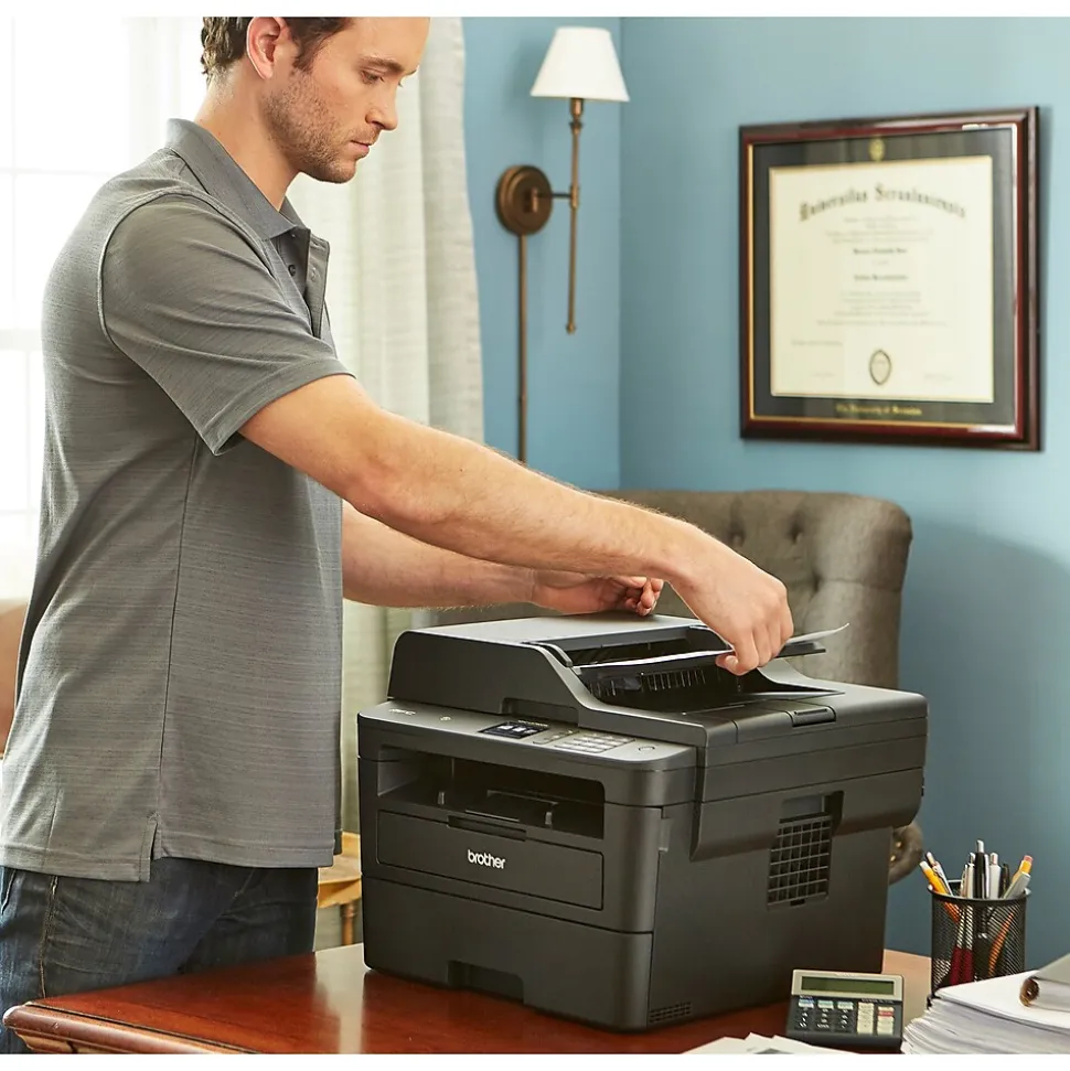 Brother MFC-L2750DW Refurbished Wireless Monochrome Laser All-in-One Printer