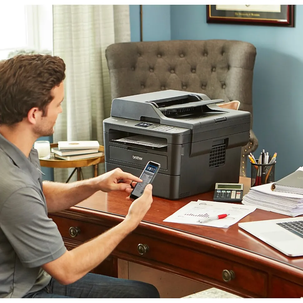 Brother MFC-L2750DW Refurbished Wireless Monochrome Laser All-in-One Printer