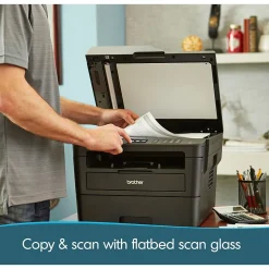 Brother MFC-L2750DW XL Wireless Black & White Laser Printer, All-In-One, Print, Scan, Copy, Fax, Refresh Subscription Eligible