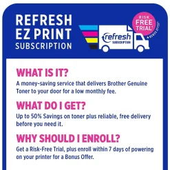 Brother MFC-L2750DW XL Wireless Black & White Laser Printer, All-In-One, Print, Scan, Copy, Fax, Refresh Subscription Eligible