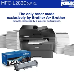 Brother MFC-L2820DW XL Wireless Compact Monochrome All-in-One Laser Printer