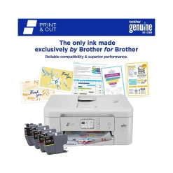 Brother Print & Cut MFC-J1800DW Wireless Color Inkjet Printer, All-In-One, Print, Scan, Copy, Fax
