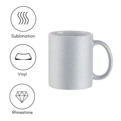 Brother Sublimation Printer and Craft Express Pro Easy Auto Mug Heat Press Bundle, 12 Blank Mugs