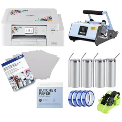 Brother Sublimation Printer and Craft Express Elite Pro Tumbler Heat Press Bundle
