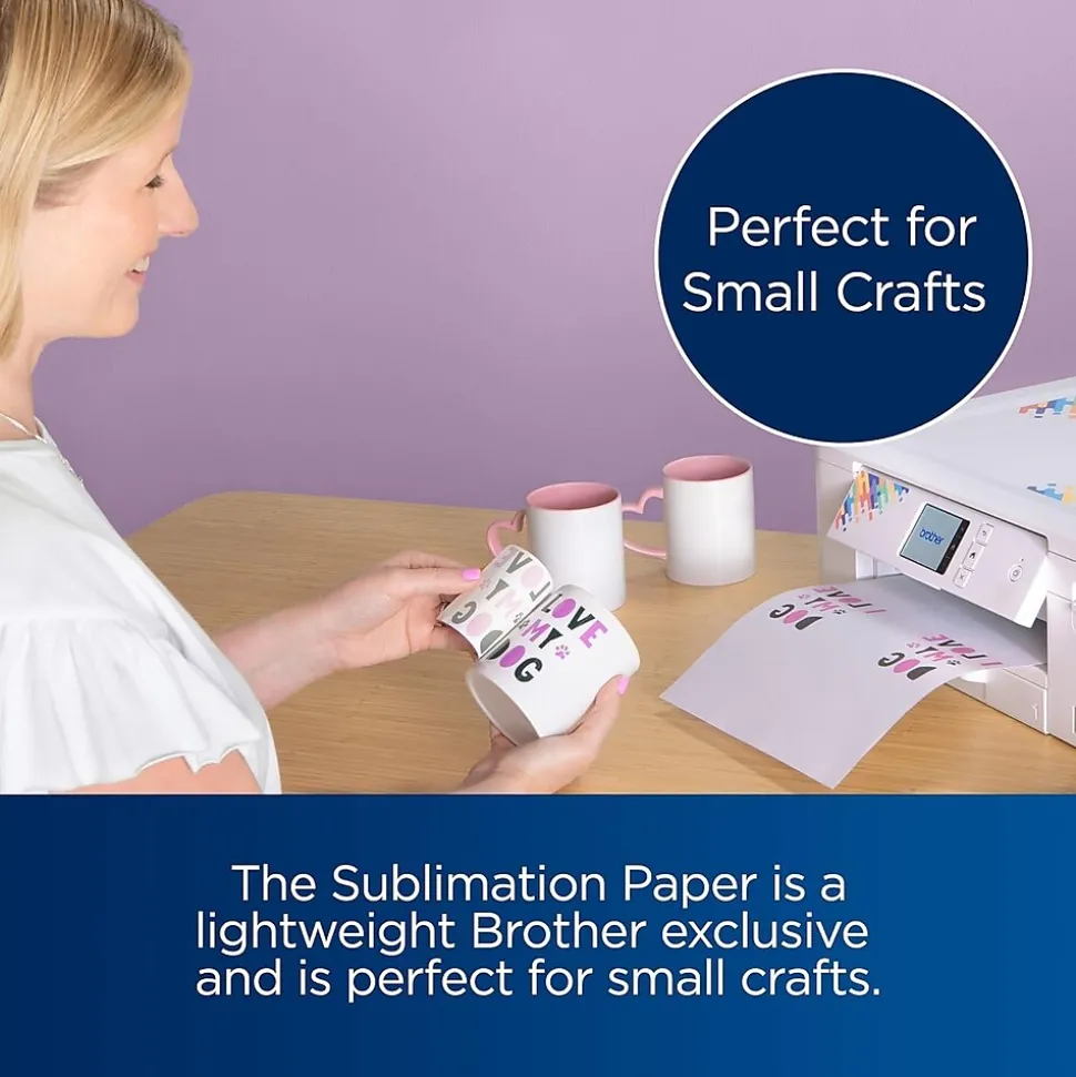 Brother Sublimation Printer and Craft Express Elite Auto Heat Press Bundle, Kitchen Gifts