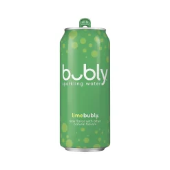 Bubly Lime Flavor Sparkling Water, 12 fl. oz., 8 Cans/Pack, 3 Packs/Carton (17144)