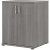 Bush Business Furniture 34" Floor Storage Cabinet with 2 Shelves, Platinum Gray (UNS128PG)