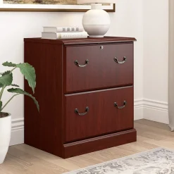 Bush Business Furniture Arlington 2-Drawer Lateral File Cabinet, Harvest Cherry (WC65554-03)