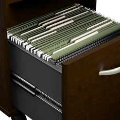 Bush Business Furniture Arrive 3 Drawer Mobile File Cabinet - Assembled, Mocha Cherry (ARF116MR-Z)