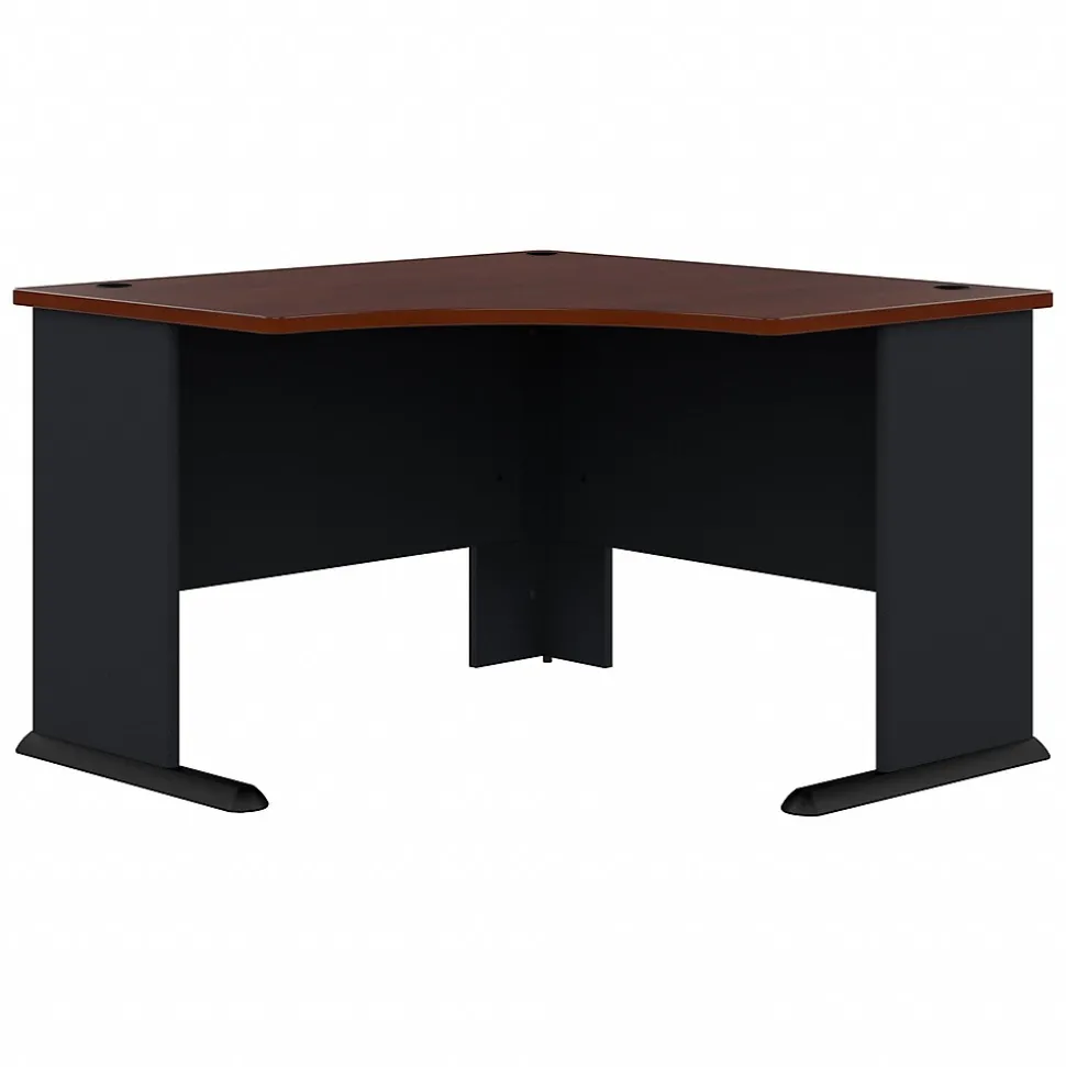Bush Business Furniture Cubix 48"W Corner Desk, Hansen Cherry/Galaxy (WC90466A)