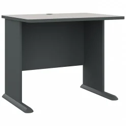 Bush Business Furniture Cubix 36"W Desk, Slate/White Spectrum (WC8436A)