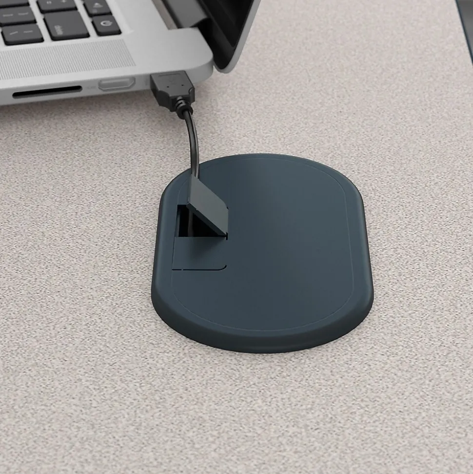 Bush Business Furniture Cubix 60"W Desk, Slate/White Spectrum (WC8460A)