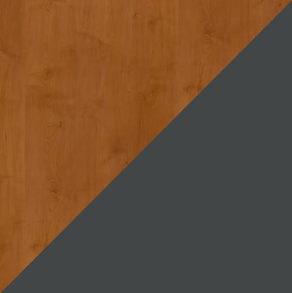 Bush Business Furniture Cubix 72W Desk with Mobile File Cabinet, Natural Cherry/Slate (SRA013NCSU)