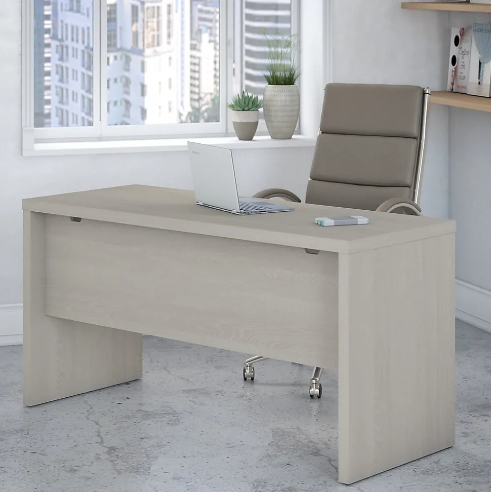 Bush Business Furniture Echo 60"W Credenza Desk, Gray Sand (KI60206-03)