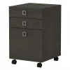 Bush Business Furniture Echo 3 Drawer Mobile File Cabinet, Charcoal Maple (KI60301-03)