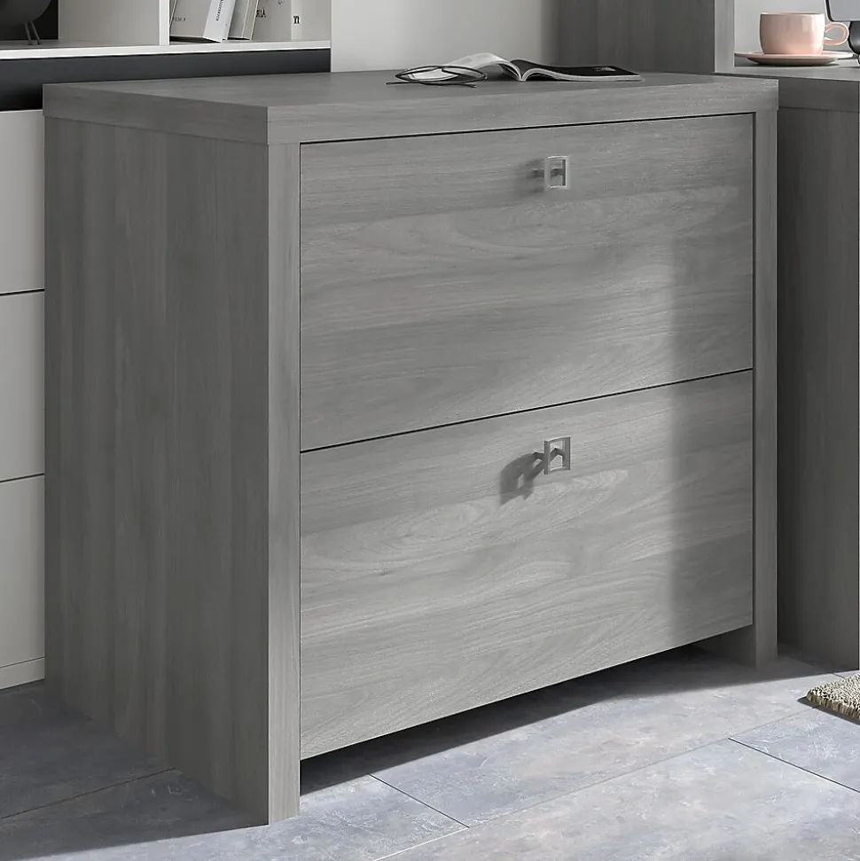 Bush Business Furniture Echo 2 Drawer Lateral File Cabinet, Modern Gray (KI60402-03)