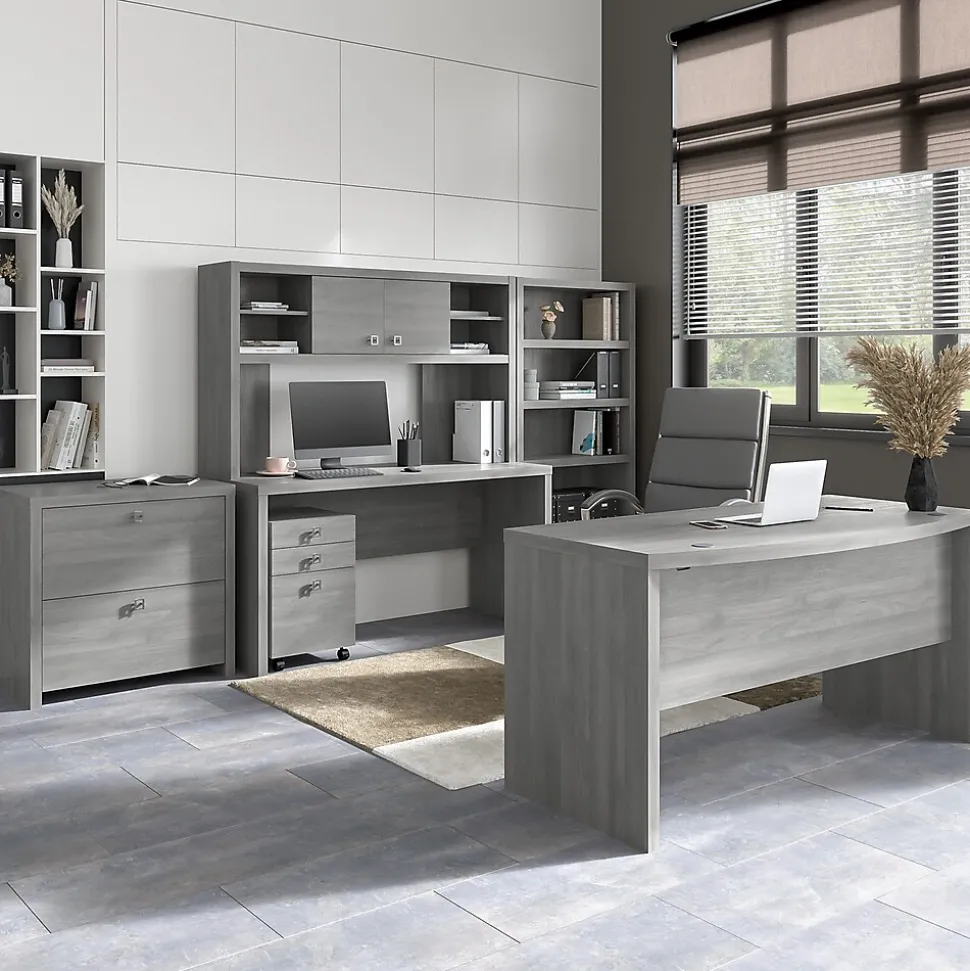 Bush Business Furniture Echo 2 Drawer Lateral File Cabinet, Modern Gray (KI60402-03)