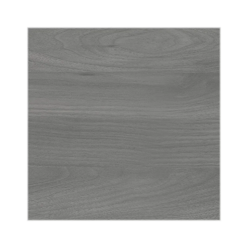 Bush Business Furniture Echo 60"W L Shaped Bow Front Desk with Mobile File Cabinet, Modern Gray (ECH007MG)