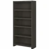 Bush Business Furniture Echo 5 Shelf Bookcase, Charcoal Maple (KI60304-03)