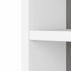 Bush Business Furniture Echo 5 Shelf Bookcase, Pure White/Modern Gray (KI60504-03)