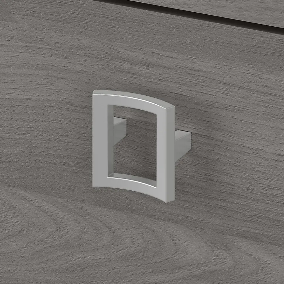 Bush Business Furniture Echo 2 Drawer Lateral File Cabinet, Pure White/Modern Gray (KI60502-03)