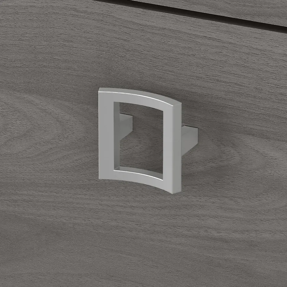 Bush Business Furniture Echo 3 Drawer Mobile File Cabinet, Pure White/Modern Gray (KI60501-03)