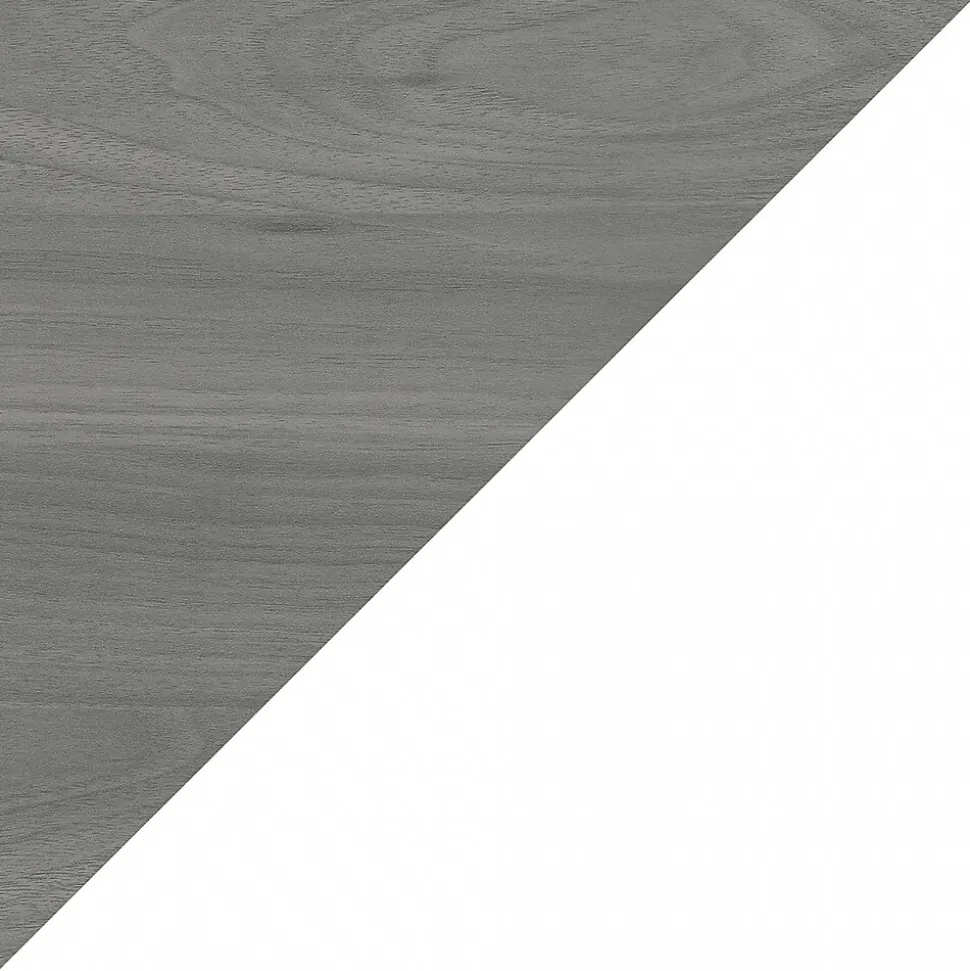 Bush Business Furniture Echo 3 Drawer Mobile File Cabinet, Pure White/Modern Gray (KI60501-03)