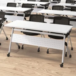 Bush Business Furniture Envision Mesh Folding Chairs with Arms, Black, 2/Set (CH4001BLF-03)