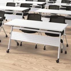 Bush Business Furniture Envision Mesh Folding Chairs, Black, 2/Set (CH4002BLF-03)