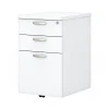 Bush Business Furniture Easy Office 3-Drawer Mobile Vertical File Cabinet, Letter/Legal Size, Lockable, Pure White (EOF116WH-03)