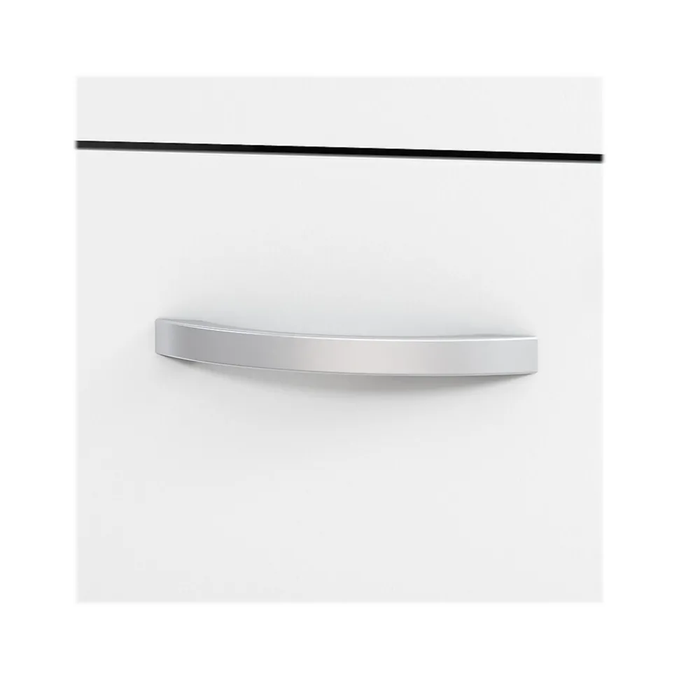 Bush Business Furniture Easy Office 2-Drawer Mobile Vertical File Cabinet, Letter/Legal Size, Lockable, Pure White (EO108WHSU)