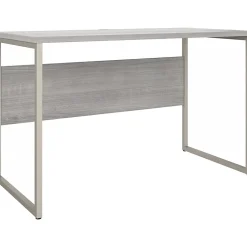 Bush Business Furniture Hybrid 48"W Computer Table Desk with Metal Legs, Platinum Gray (HYD148PG)
