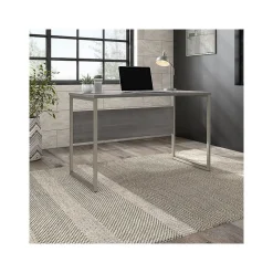 Bush Business Furniture Hybrid 48"W Computer Table Desk with Metal Legs, Platinum Gray (HYD148PG)