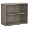 Bush Business Furniture 29"H 2-Shelf Bookcase with Adjustable Shelf, Modern Hickory (BK3036MH)