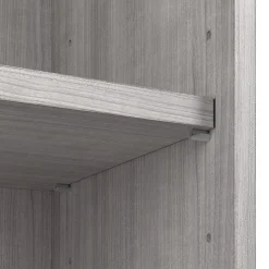 Bush Business Furniture Hustle Tall 5 Shelf Bookcase, Platinum Gray (HUB230PG)