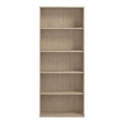 Bush Business Furniture Hustle Tall 5 Shelf Bookcase, Natural Elm (HUB230NE)