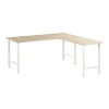 Bush Business Furniture Hustle 72"W L Shaped Computer Desk with Metal Legs, Natural Elm (HUS001NE)