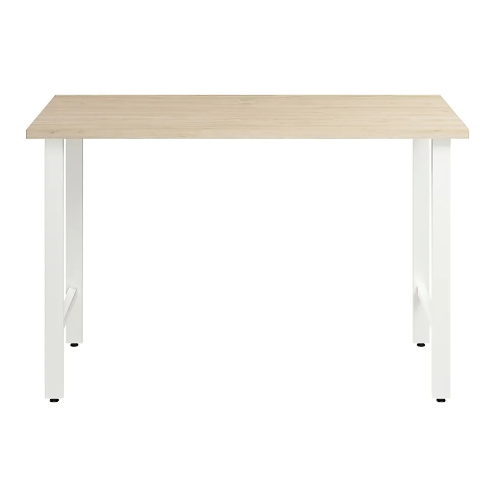 Bush Business Furniture Hustle 48"W Computer Desk with Metal Legs, Natural Elm (HUD148NE)