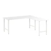 Bush Business Furniture Hustle 72"W L Shaped Computer Desk with Metal Legs, White (HUS001WH)