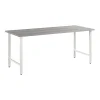 Bush Business Furniture Hustle 72"W Computer Desk with Metal Legs, Platinum Gray (HUD272PG)