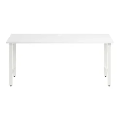 Bush Business Furniture Hustle 72"W Computer Desk with Metal Legs, White (HUD172WH)